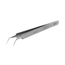 Pinzas Curvadas Extrafinas BEST Q5 – 16 cm – Acero inoxidable – Herramientas para Componentes Electrónicos