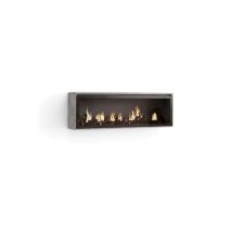Chimenea Eléctrica Led, Sin Calor, 107x38x25cm, Salón - Comedor, Chimenea Eléctrica, Estilo Moderno, Gris Cemento - Skraut Home