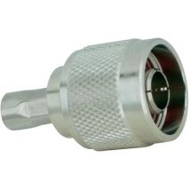 Connettore N Maschio Crimpato Aircell 5 – 7701 – Frequenza Max 13 GHz – Ottone Nichelato – Elettricità