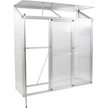 Aluminium Beistell-gewächshaus Gartengewächshaus Treibhaus Frühbeet 182 52 190 Cm Ohne Rückwand - Gegaden
