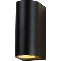 Led's Light Led Außenleuchte Lichtaustritt Oben/unten,rund, Gu10 Sockel, Schwarz Matt - 92 X 150 X 68 Mm