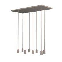 Lampe Pendante Brun Sable Madox 8 Lumières - Sg-70669