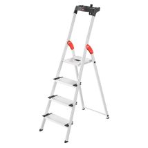 Stufenstehleiter L80 Comfortline 4 Stufen Aluminium Gesamthöhe 1610 Mm Tragfähigkeit 150 Kg