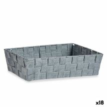 Mehrzweckkorb Grau Stoff 3,8 L 34 X 8,5 X 21 Cm (18 Stück)