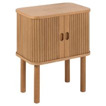 Langley Nachttisch – 2 Türen – Holz – Elegantes Design – Praktische Ablagefächer – Ideal für modernes Schlafzimmer