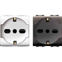 Toma Italiana/alemana 'mylife' 10/16a 250v 2p+t - Gris