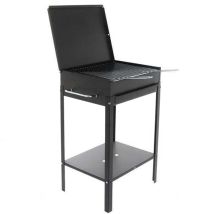 Artigianferro - Kohlegrill 'stromboli' Kocher Mit Deckel Und Verstellbarem Grillrost Made In Italy -40 Cm