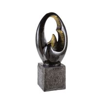 Brunnen, 'odyssee', Poly, Anthrazitfarben, Ve 1, L. 25 Cm, B. 33 Cm, H. 79 Cm Ip-44 Stromkabel - Gilde