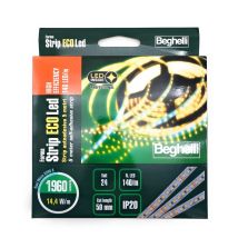 Beghelli - Ecoled He Selbstklebeband 5 Meter Hocheffiziente 140 Leds/m 14.4w/m 24v 6500k