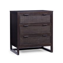 Teamson Home Hatteras Chest Of Drawers 3 Drawer Bedroom Dresser, Espresso