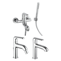Piralla - Ensemble Complet De Robinetterie De Salle De Bain De Couleur Chrome Last Kitlast6cr