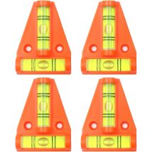 4-piece Motorhome Leveling Kit With Mini Spirit Level And Adjustable Access Ramp