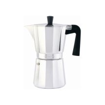 Oroley Espressokocher aus Aluminium – Italienische Kaffeemaschine – Silber – 4 Tassen