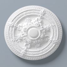 Ceiling Rose Nmc R11 Arstyl Noel Marquet Deco Element Timeless Classic Design White Diameter 66 Cm
