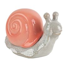 Rote Porzellan-schneckenfigur – Bohème-deko Für Zuhause – Ideal Als Geschenk Und Sammlerstück