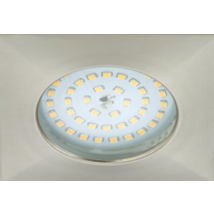 Briloner - Faretto Led Incasso 10x10cm- 10,5w- 1000lumen- Nichel Satinato Ip44