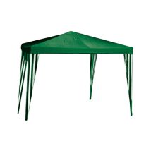 Tropikana Pavillon 3x4m – Pavillon in Grün/Weiß – Robuste Konstruktion mit verstärkten Rohren – Gartenmöbel für Outdoor-Events