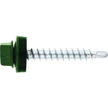 Vis De Façade Twistec Colorhead 4,8 X 35 Ral 6005 Ue: 100 Pcs Avec Clé À Douille 451m8p
