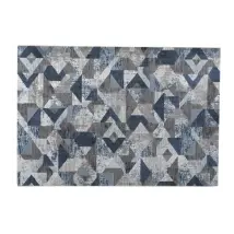 Tappeto Double Grigio Celeste 160x230 cm – Polipropilene – Tappeto shaggy – Arredo casa