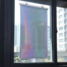 Zolginah Persiana Enrollable Retráctil,sombrilla Enrollable Con Ventosa Para Ventanas,cortinas Con Aislamiento Térmico Para El Hogar/la Oficina,silver