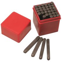 Set punzoni alfanumerici 36 pezzi – 5 mm – Acciaio rinforzato – Hilka