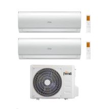 Climatiseur Ferroli Dual Split Giada M 9+9 Avec 2cp001rf-27-3 R 32 Inverter Wi-fi Classe A++