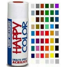 Vernice Spray Saratoga Happy Color Acrilica Sovravernicilbile Bomboletta 400 Ml – Arancione Ral 2004