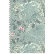 Papier peint Lutece – Motifs fleurs nature – 53 cm x 10,05 m – Vinyle sur intissé – Lessivable