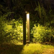 Alpinaluz Bolardo Para Caminos Led Lámpara De Pie Para Exterior "qubo"10w Ip65