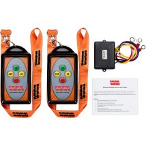 2 Channel Winch Remote Control, Wireless. Twin Hd Handsets, Long Range (100m). 12v/24v