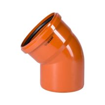 Stabilo-sanitaer - Kg Bogen Dn200/45° Rohr Kgb 200mm Rohrbogen Abwasserrohr Kanalrohr