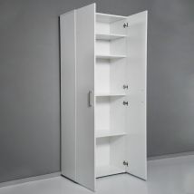 Armario Salón Multiusos 5 Ambientes Diseño Moderno En Blanco Kimspace 5ws