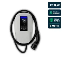 Caja De Pared Dazebox Home T De 22,2 Kw, Trifásica, 32 A, Ip55, Wifi, Bluetooth, 3 Rfid Incluidos, Cable De 5 M