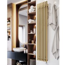 Terma Rolo Room E Vertical Single Panel Electric Radiator Brass 1800 X 370mm