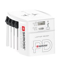 MUV USB Reiseadapter AC45PD – Kompatibel mit Euro, Australien, UK, USA – 2-polig – 160 cm Kabel