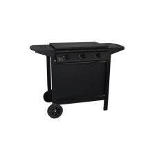 Barbecue À Gaz 3 Brûleurs – Capot Protecteur – Compatible Butane Et Propane – Allumage Piézo – Dimensions 73x52x27cm – Grill Garden
