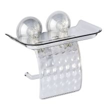 Porte-papier toilette – Matériau thermoplastique – Dimensions 21x14x17,5 cm – Finition transparente – METAFORM