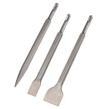 Scalpelli, Set Da 3 (scalpelli Larghi, Scalpelli Piatti, Scalpelli A Punta) Per Colpi Leggeri E Martellate Nei Normali Lavori Di Percussione Su 