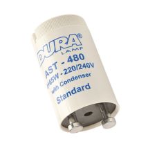Duralamp Starter 220-240V 4-80W für Neonlampen selbstverlöschendes Polycarbonat 20 x 37 mm