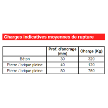 Ing Fixation - Caja De 50 Tornillos De Cabeza Avellanada Para Hormigón 7.5x152 Ing Fixings - T30 - Perforación Ø6-6.5 - A441400