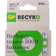 Gp Recyko Batterie Ricaricabili Aaa 650 Mah Classiche
