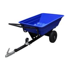 T-Mech – ATV Trailer – 295kg Load Capacity – 10 Cubic Feet Tipping Trailer for Garden and Landscaping