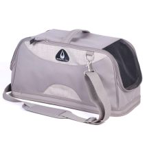 PET TRIBE – Trasportino per Gatti IATA – 50x22x23 cm – Poliestere 600D – Beige – Fino a 6 kg