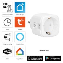Enchufe Inteligente Wi-fi Con Monitor De Energía, 16 A, 3680 W, Blanco