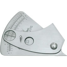 Schweißnahtlehre – rostfreier Stahl – Ablesegenauigkeit 0,1 mm – Messbereich 20 mm – Helios Preisser