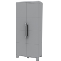 Frottee Kleiderschrank aus Harz 2 Türen – 78 x 43 x 184 cm – 200 kg Tragfähigkeit