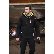 Parka Da Lavoro Softshell Terrax Abbigliamento Da Lavoro Taglia L Nero / Lime Terrax