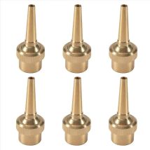 6 Pcs Fountain Nozzle Head G1/2 Dn15 Adjustable Direction Jet Water Sprinkler Head For Garden Pond A