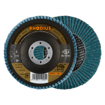 Rhodius Abrasives - Rhodius Lgz F3, 10 Stück, 115 Mm, Korn 40, Fächerschleifscheibe