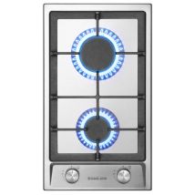 Gasland Chef - Gasland Piano Cottura A Gas Naturale/butano/propano Da Incasso, Acciaio Inossidabile - Gh30sf - 2 Fuochi - 4200w